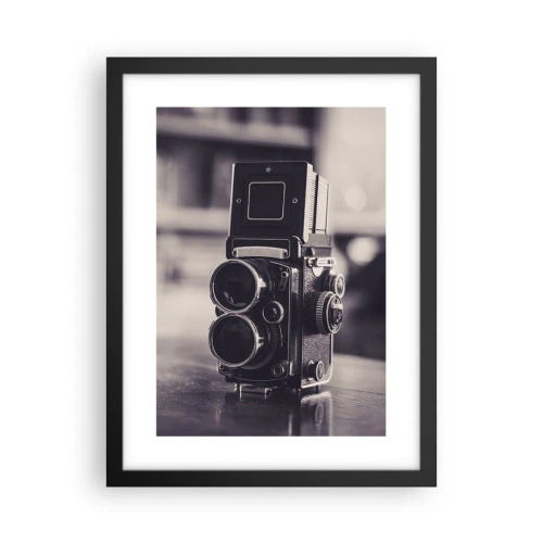 Poster in een zwarte lijst - De magie van oude fotografie - 30x40 cm