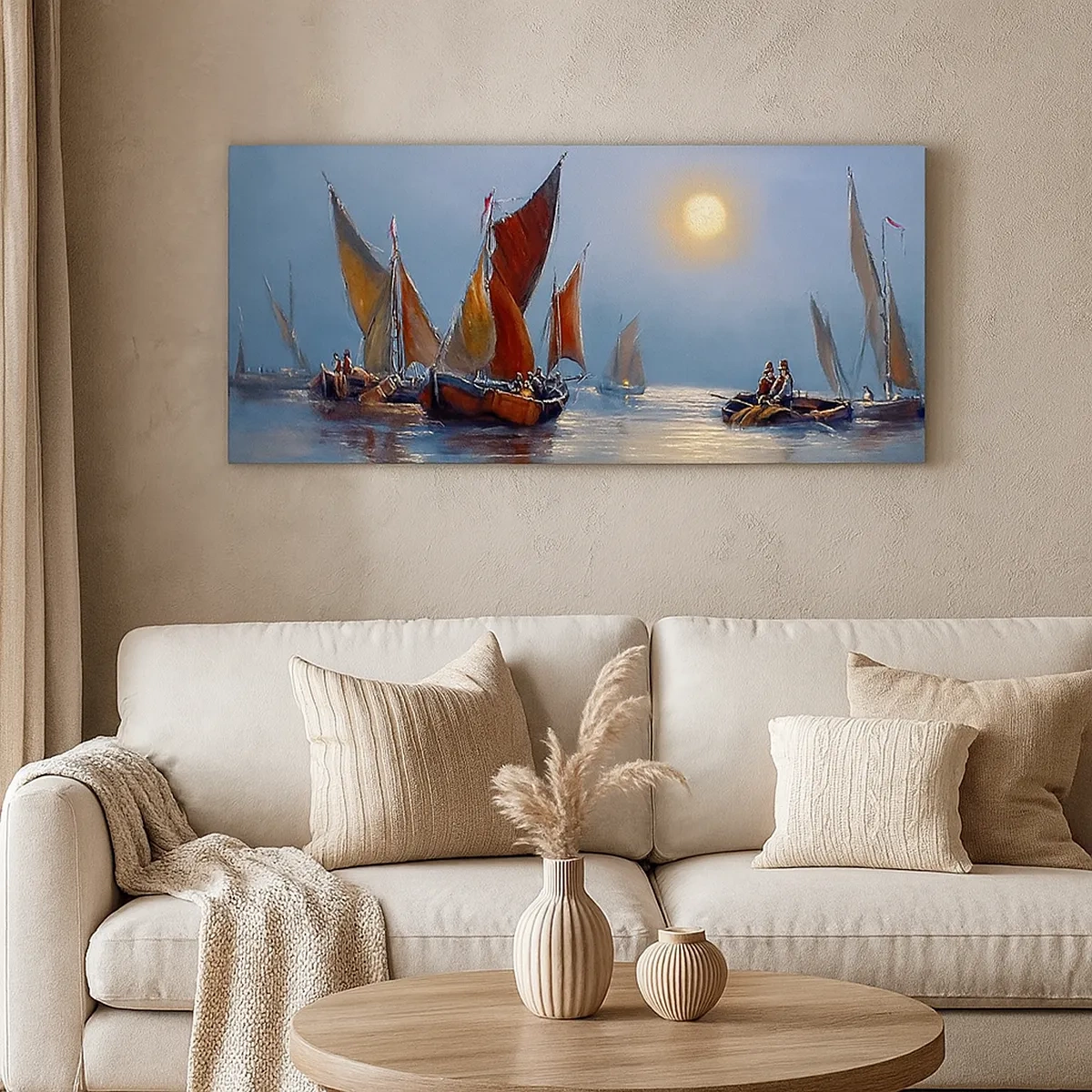 Schilderen op canvas - Nachtvangst - 30x30 cm