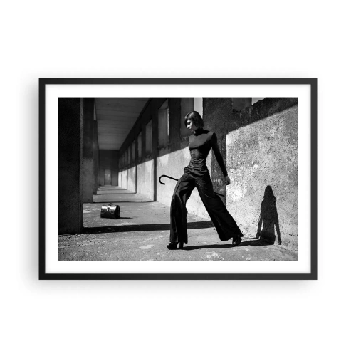Poster in een zwarte lijst -   Stedelijke elegantie - 70x50 cm