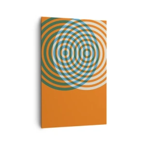 Schilderen op canvas - Abstracte circulaire variatie - 80x120 cm