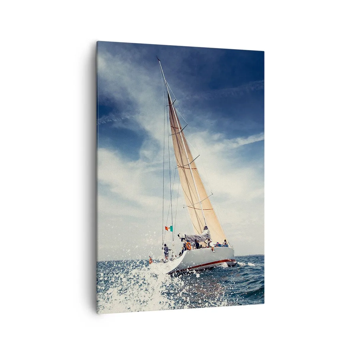 Schilderen op canvas - Ze halen ons niet in! - 70x100 cm