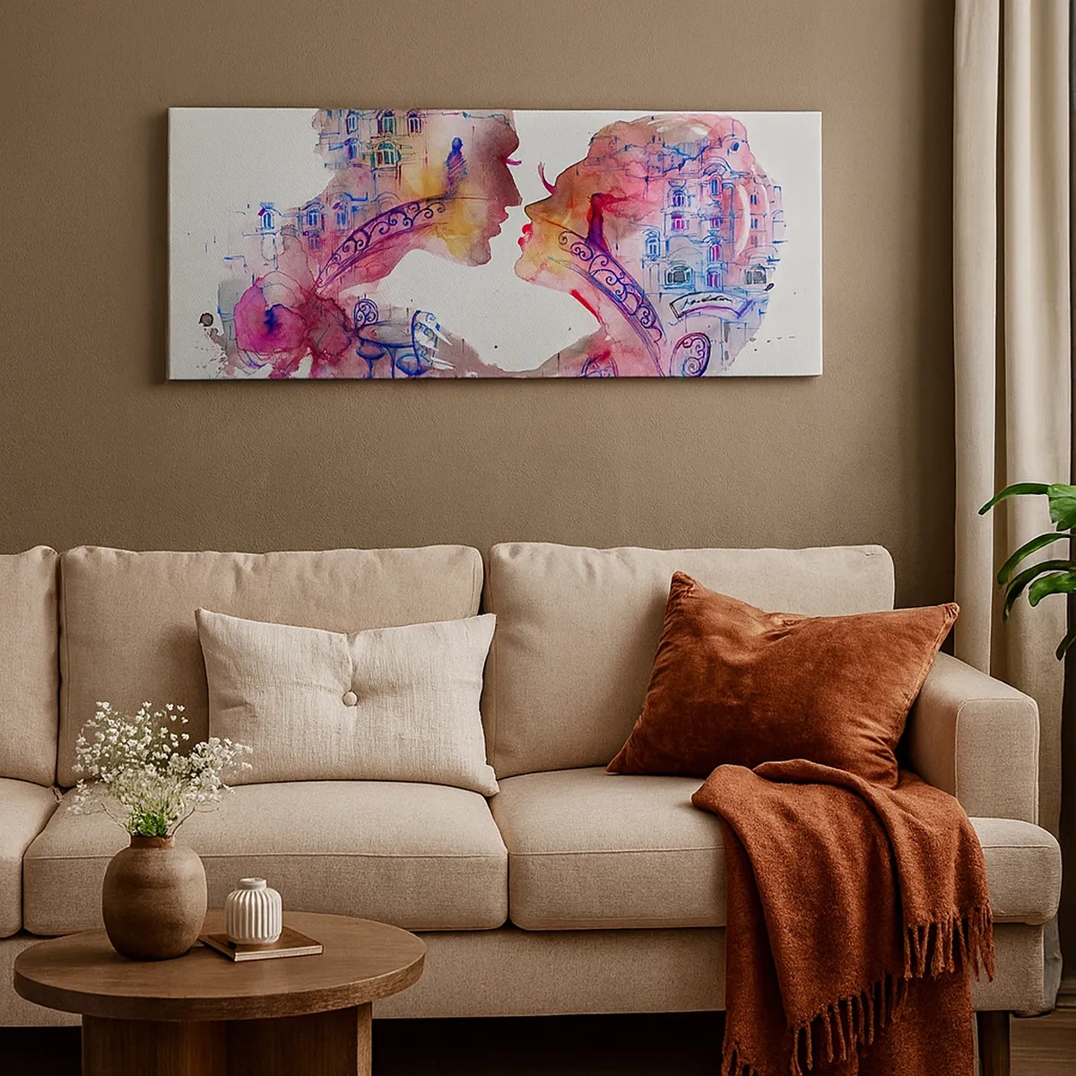 Schilderen op canvas - De geheime brug van zuchten - 30x30 cm