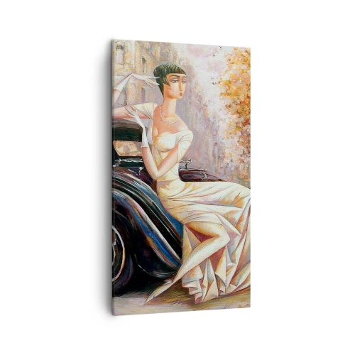 Schilderen op canvas - Elegantie in retrostijl - 45x80 cm