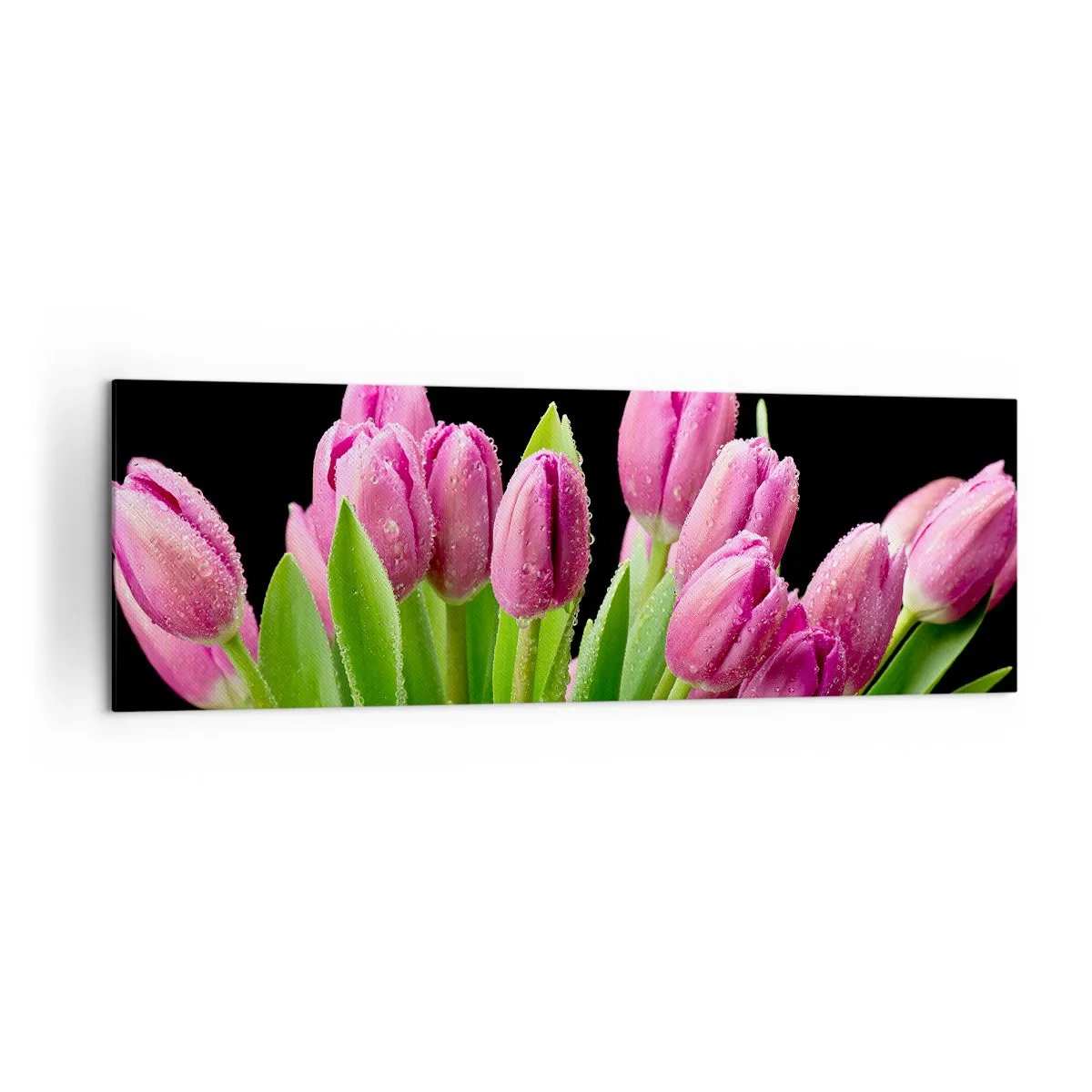 Schilderen op canvas - Lila vreugde van de lente - 160x50 cm