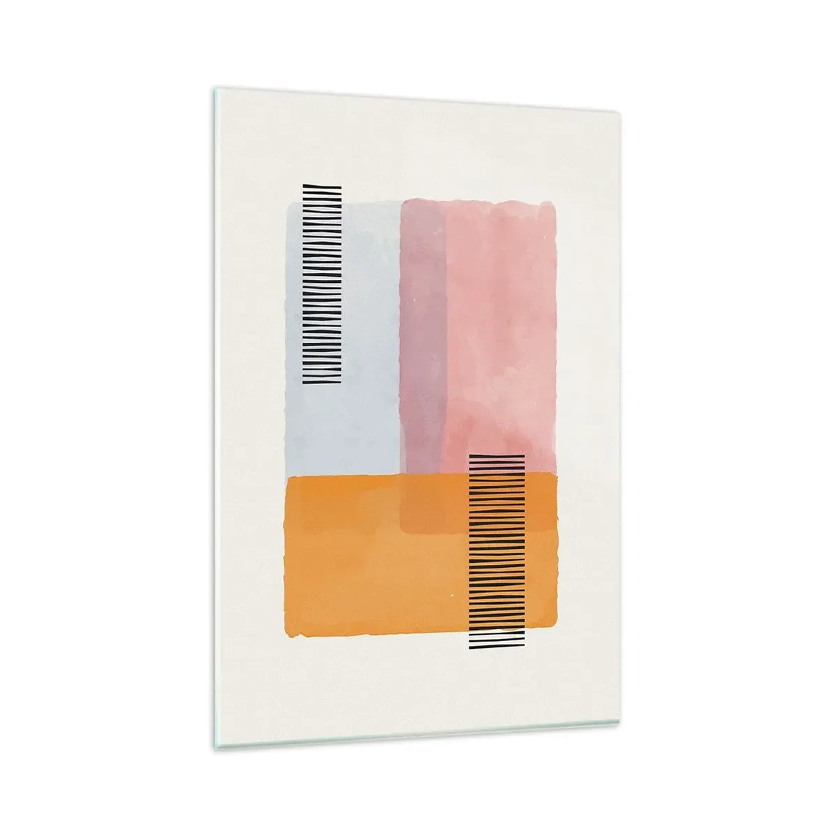 Schilderen op glas - Van hoek tot hoek - 80x120 cm