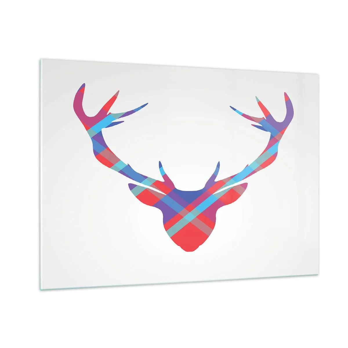 Schilderen op glas - Schotse herten - 100x70 cm