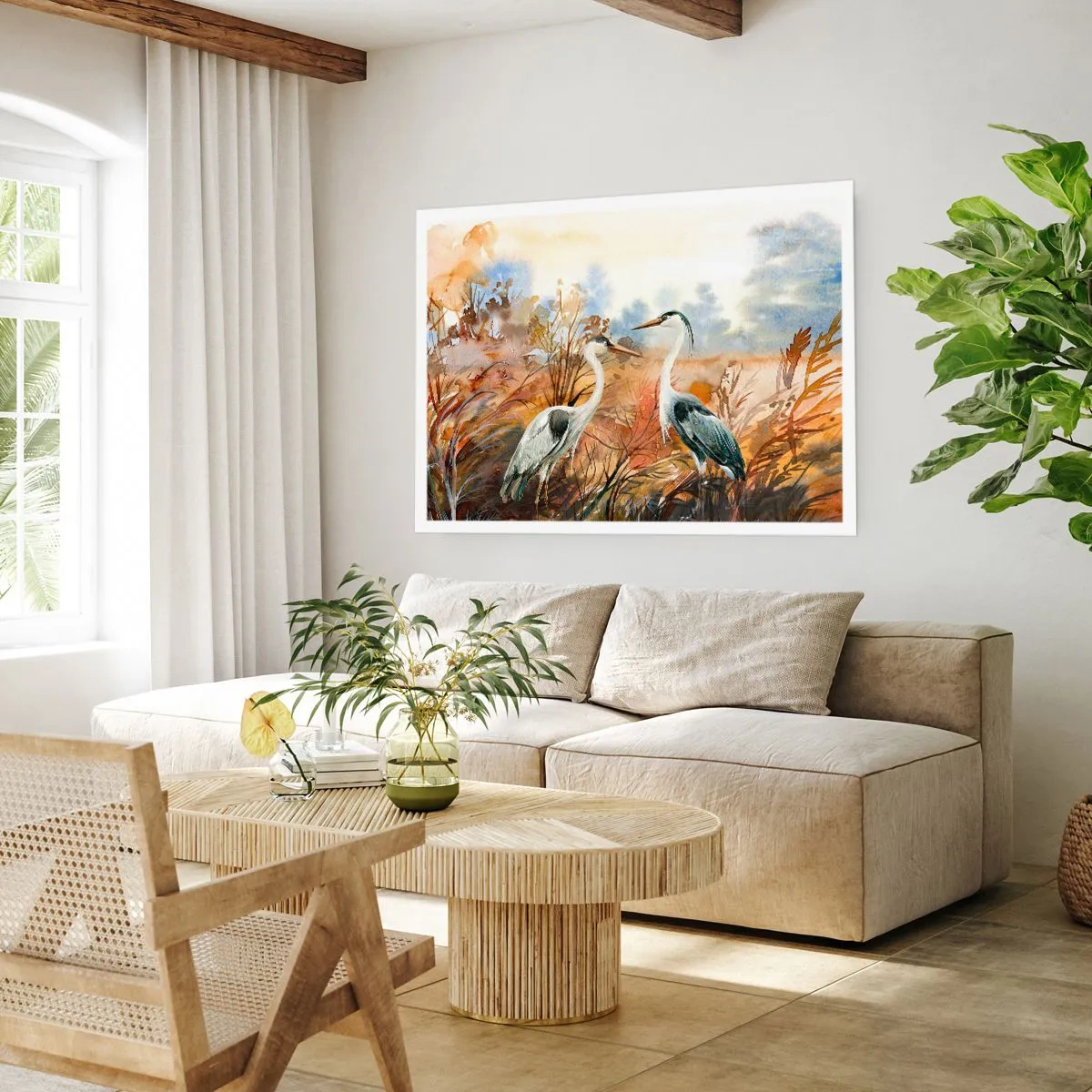 Poster - Waarheen in de herfst? - 40x30 cm