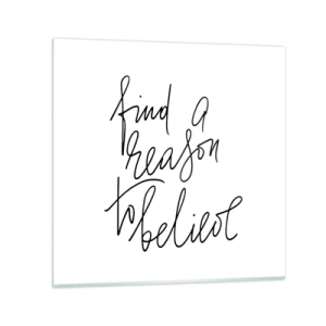 Schilderen op glas - Het is mogelijk - 60x60 cm