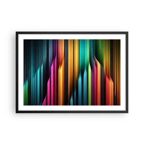 Poster in een zwarte lijst - Lichtorgel - 70x50 cm