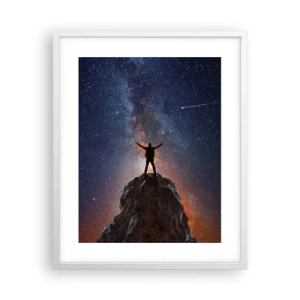 Poster in een witte lijst - De Kracht is bij mij! - 40x50 cm