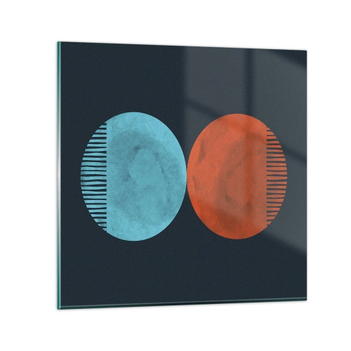 Schilderen op glas - Alleen geometrie? - 60x60 cm