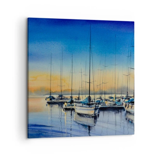 Schilderen op canvas - Einde van een goede dag - 50x50 cm