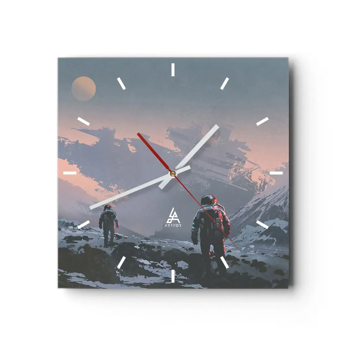 Wandklok - Klok - Onder een onbekende ster - 40x40 cm