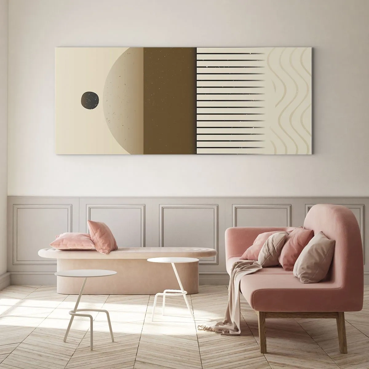 Schilderen op glas - verschillende staten - 120x50 cm