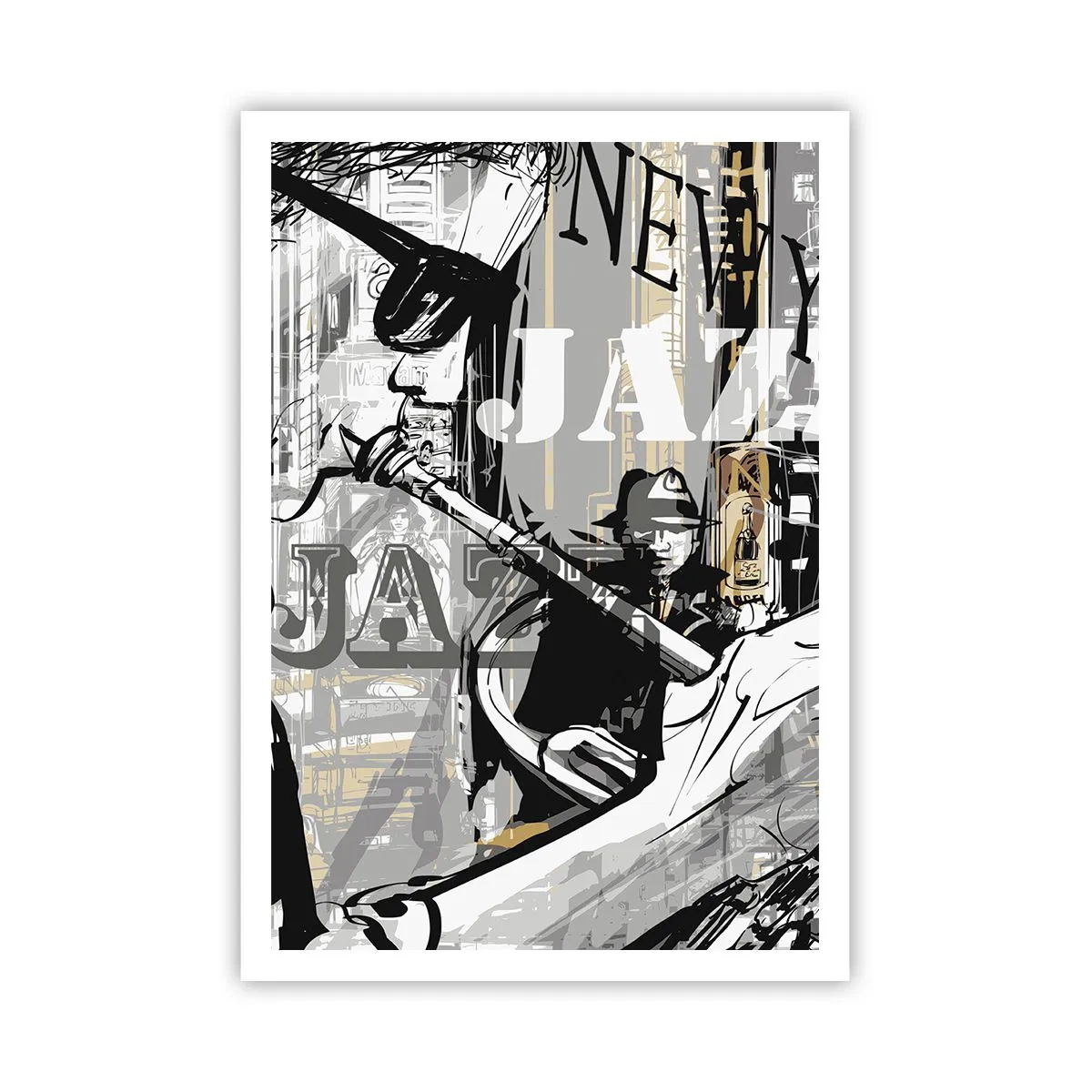 Poster - Op het ritme van New York - 70x100 cm