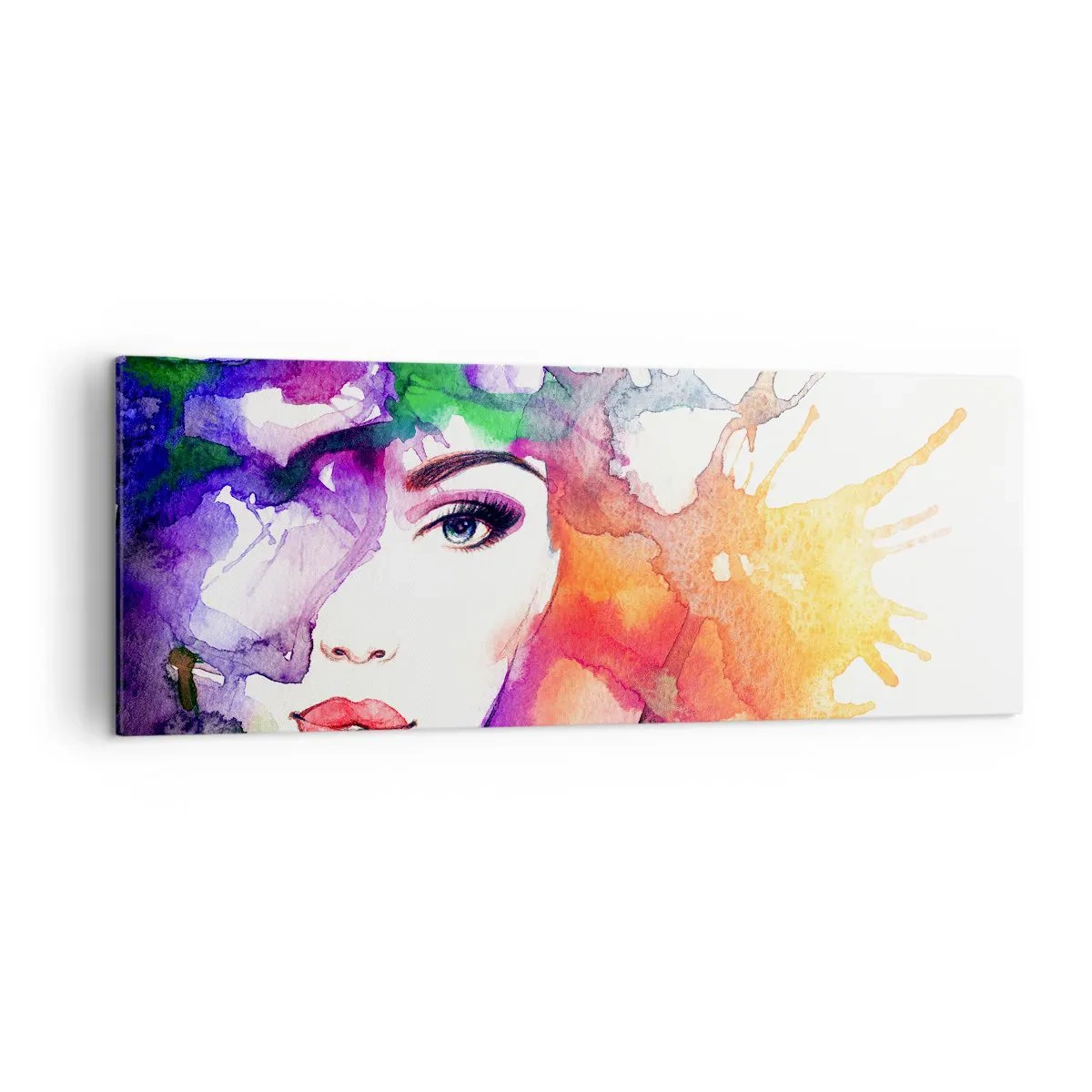 Schilderen op canvas - Met hoofd in de wolken - 140x50 cm