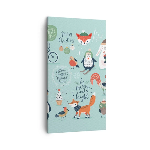 Schilderen op canvas - Moge het altijd kerst zijn! - 45x80 cm