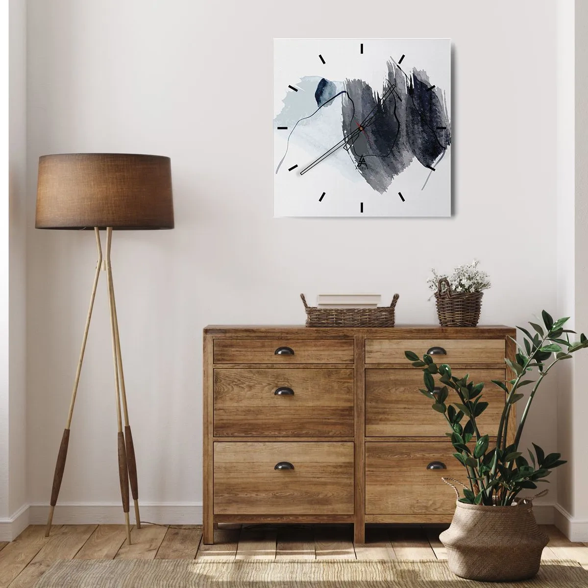 Wandklok - Klok - Intensiteit en beweging - 40x40 cm