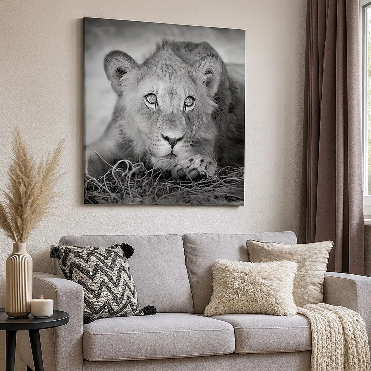 Schilderen op canvas - Koninklijke puppy - 30x30 cm