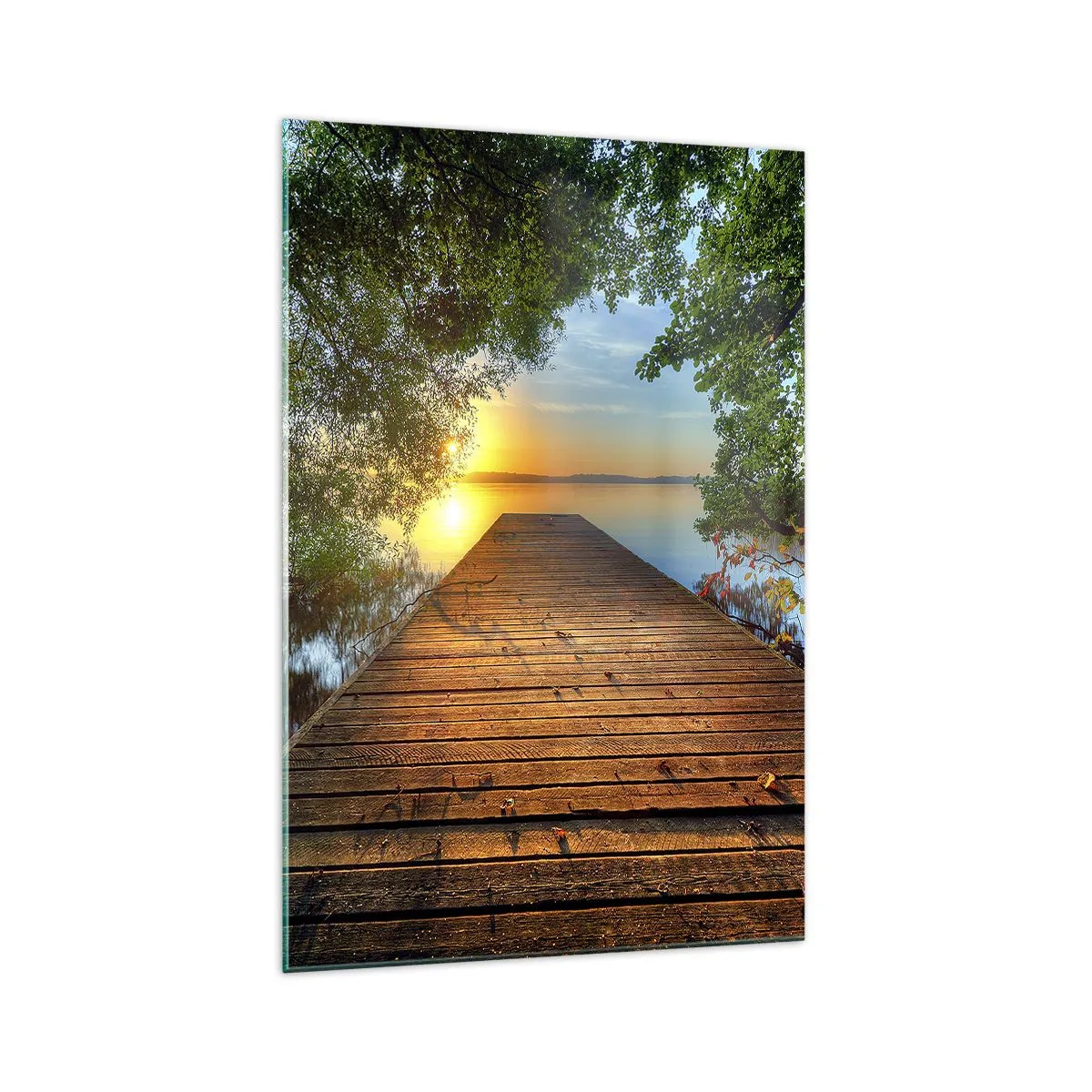 Schilderen op glas - Neem de tijd, ga zitten - 70x100 cm