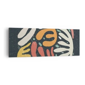 Schilderen op canvas - Compositie – ik sta op het punt je te pakken te krijgen - 140x50 cm