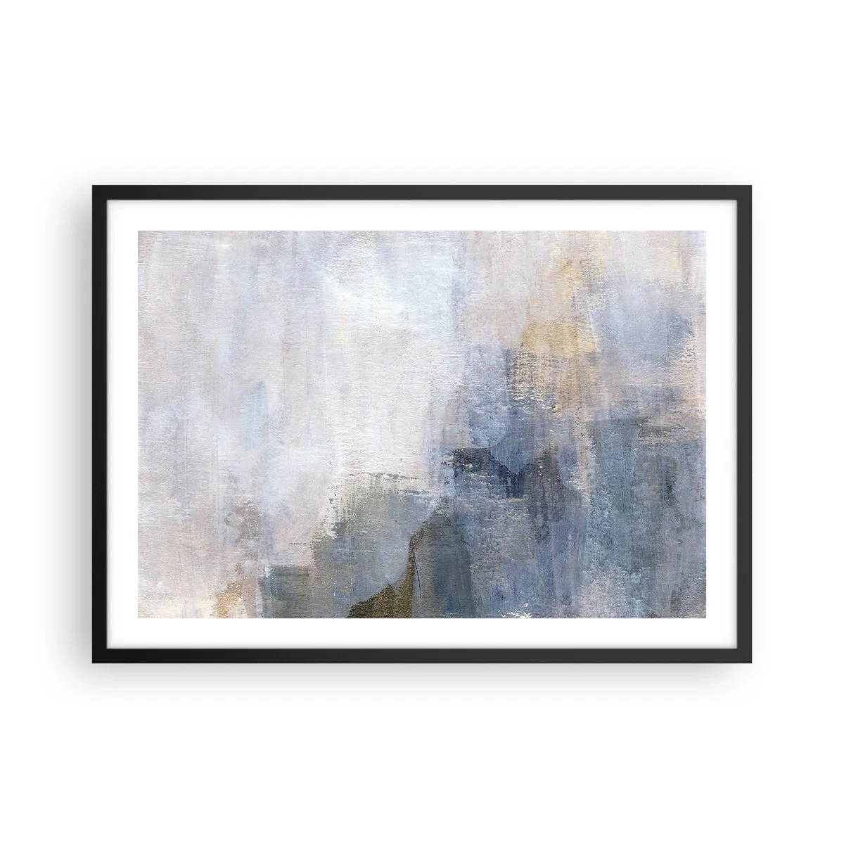 Poster in een zwarte lijst - Kleurtonen en akkoorden - 70x50 cm