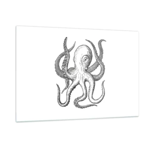 Schilderen op glas - Dansend met de golven - 120x80 cm