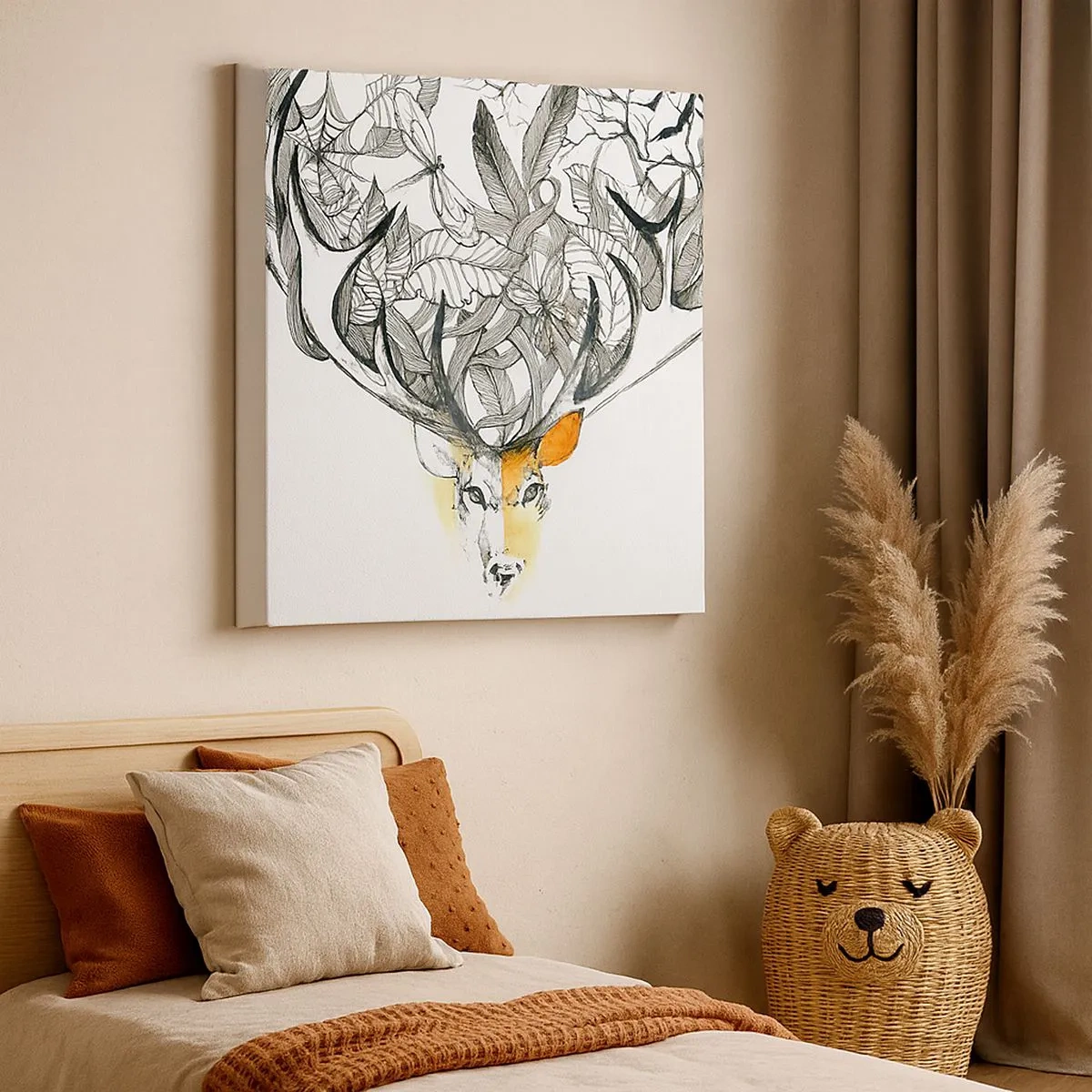 Schilderen op canvas - Hoorns van overvloed - 30x30 cm