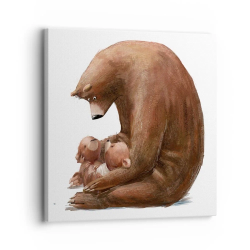 Schilderen op canvas - Zoete dromen, kinderen - 30x30 cm