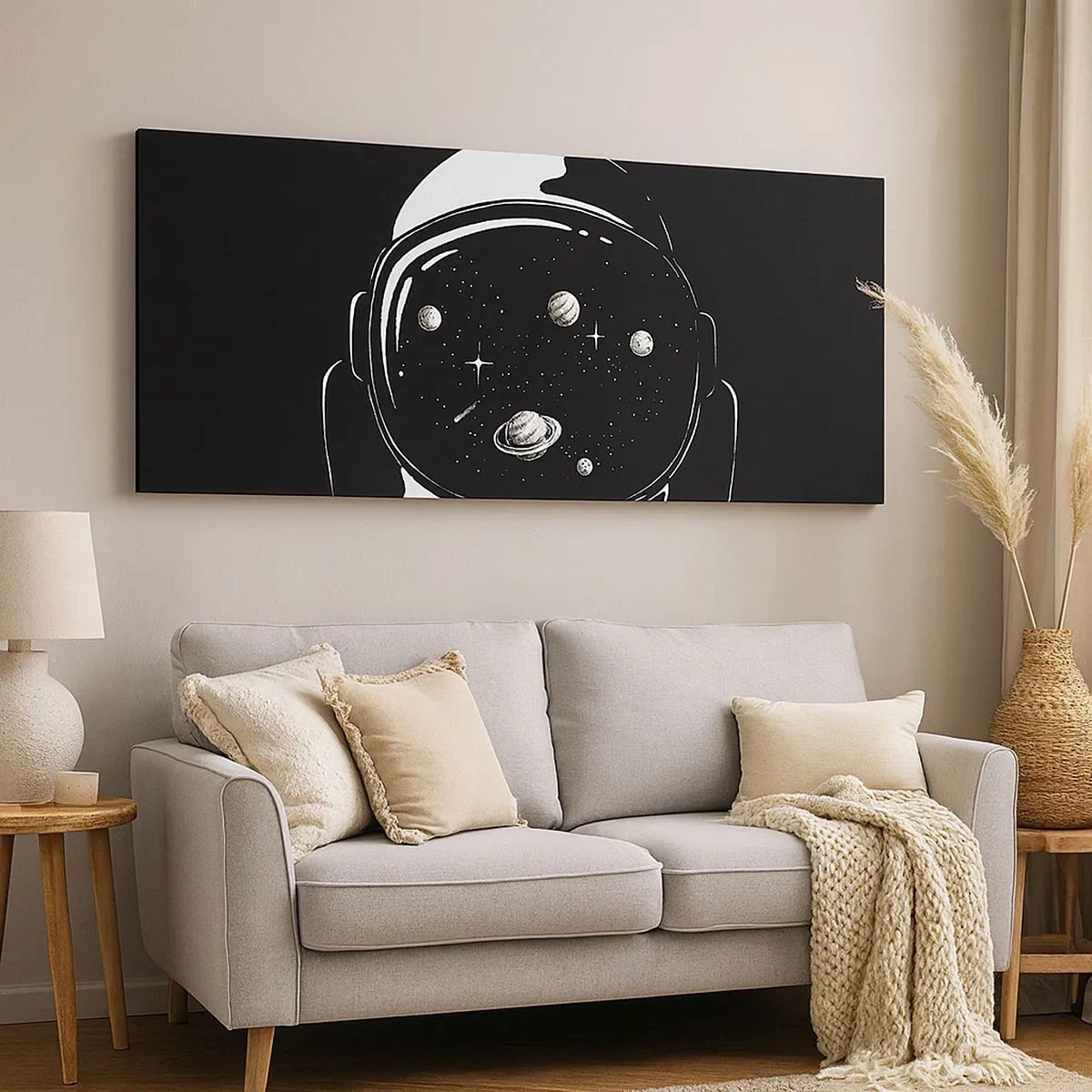 Schilderen op canvas - Mooi uitzicht - 100x40 cm