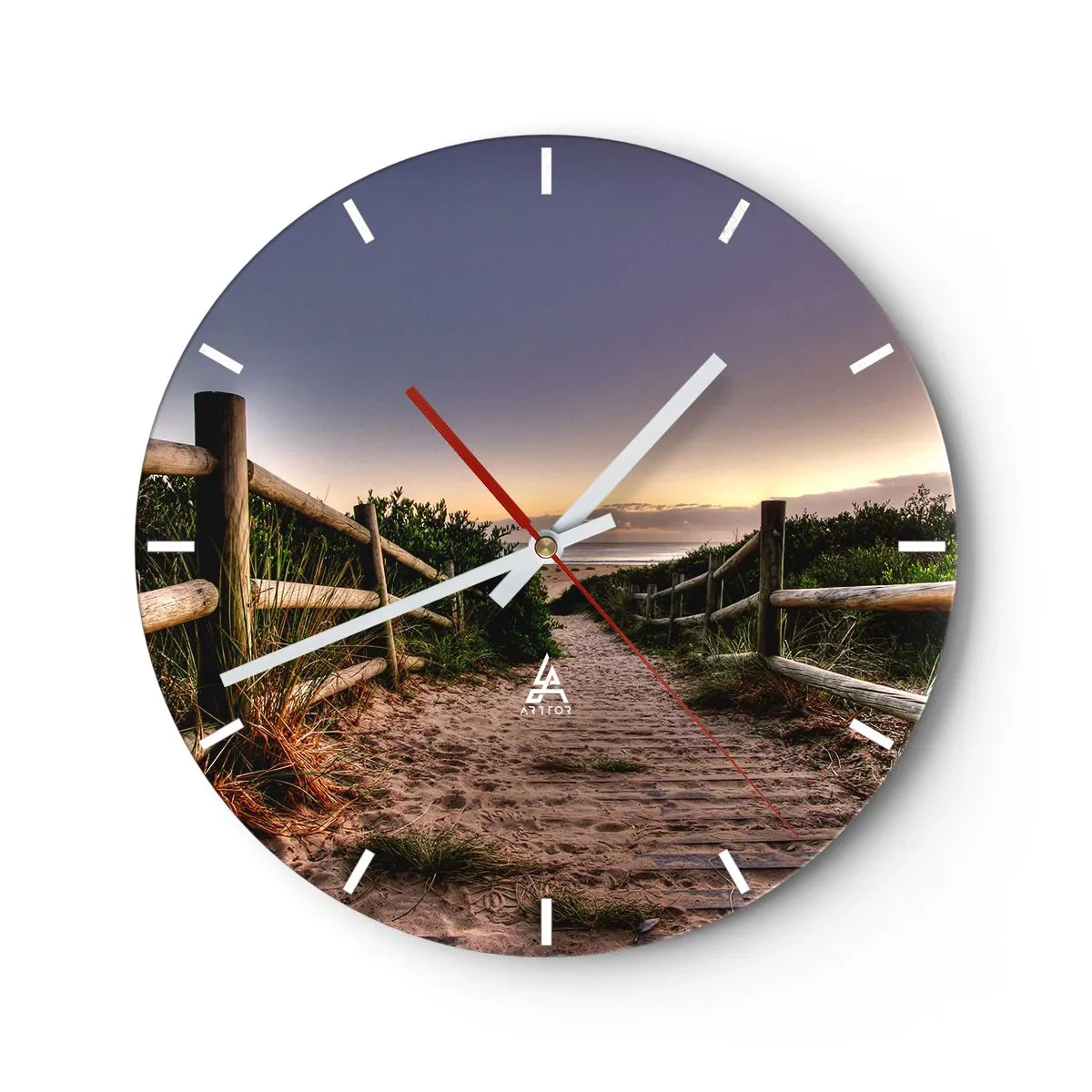 Wandklok - Klok - Het doel is al zichtbaar - 40x40 cm