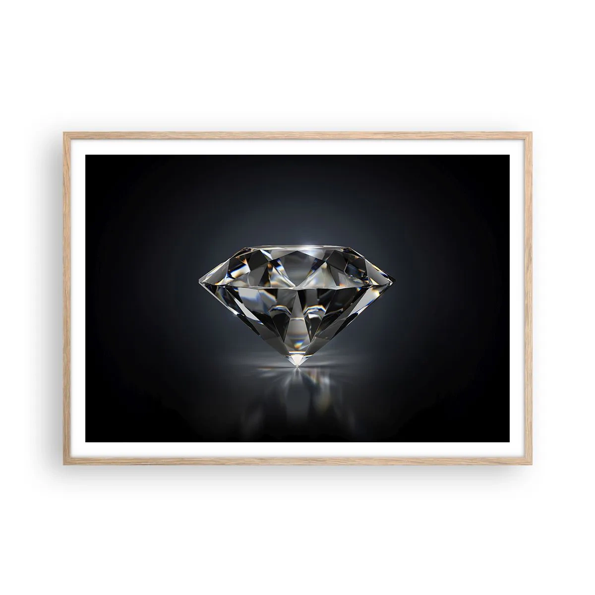 Een poster in een licht eiken lijst - Beste vriendinnen - 100x70 cm