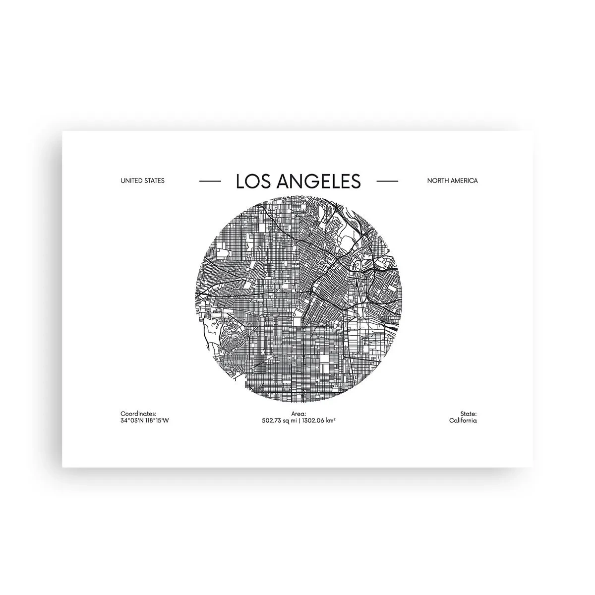 Poster - Anatomie van Los Angeles - 70x50 cm