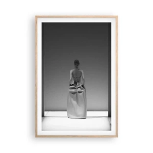 Een poster in een licht eiken lijst - Verfijnde eenvoud - 61x91 cm