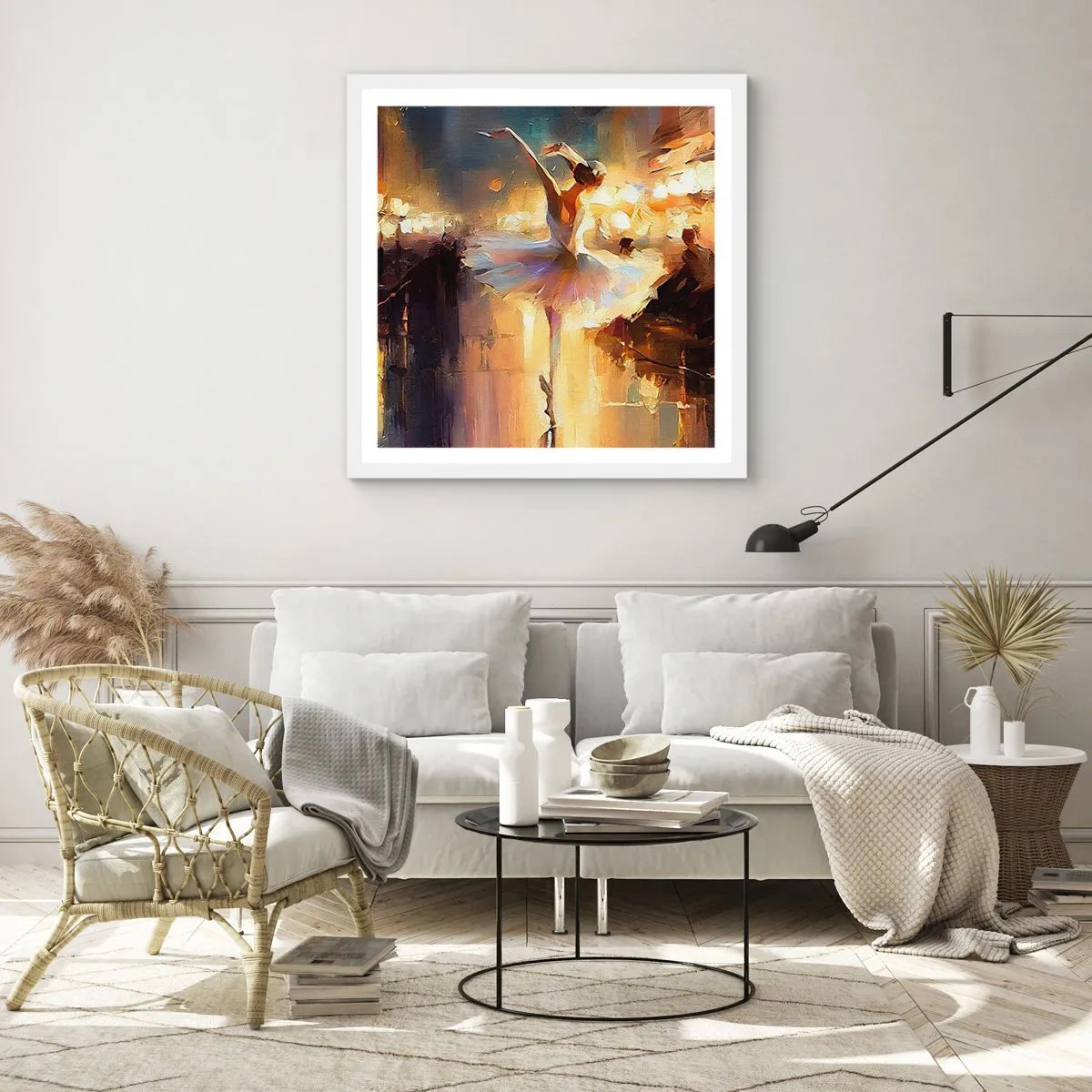 Poster in een witte lijst - Wonder op straat - 40x40 cm