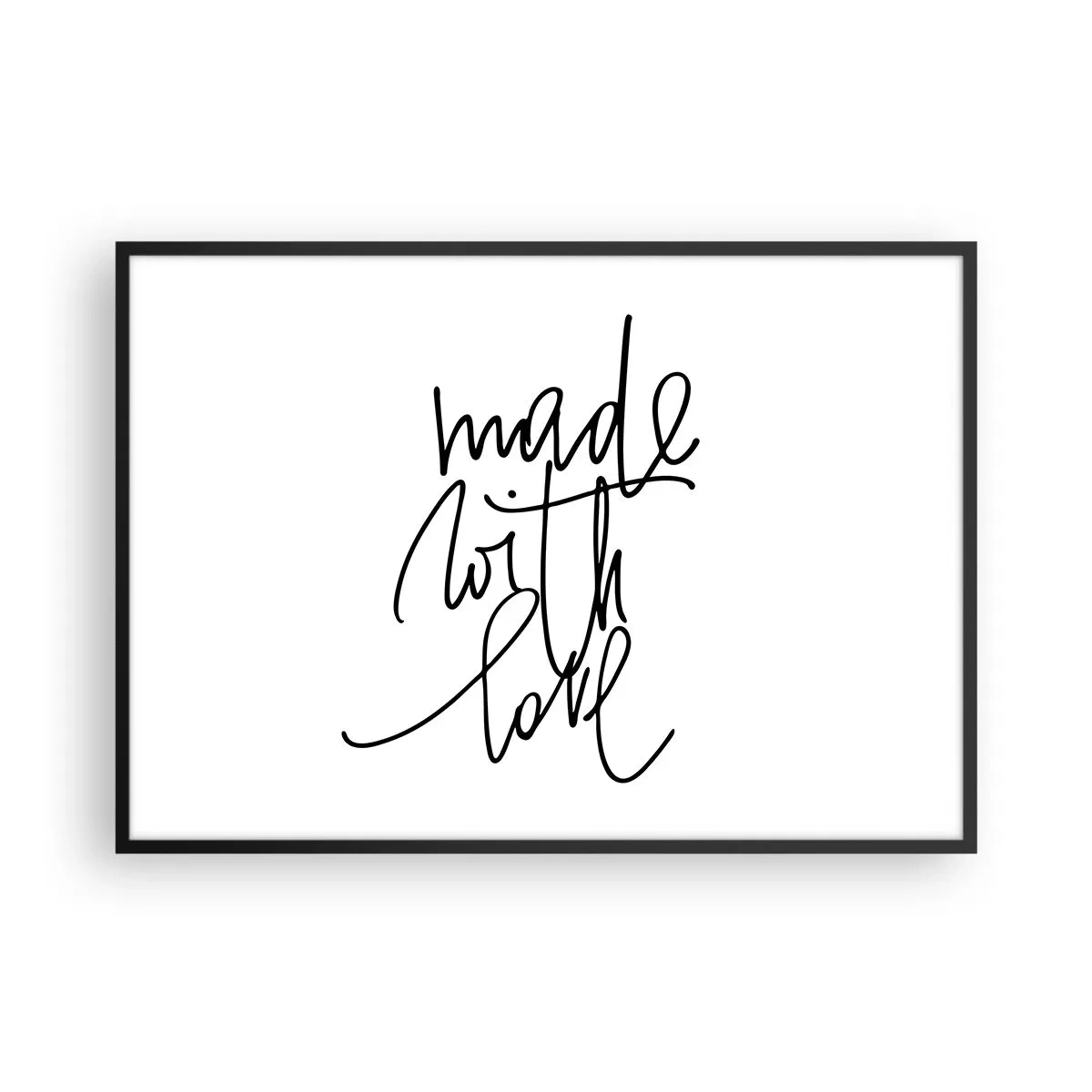 Poster in een zwarte lijst - Het beste merk - 100x70 cm