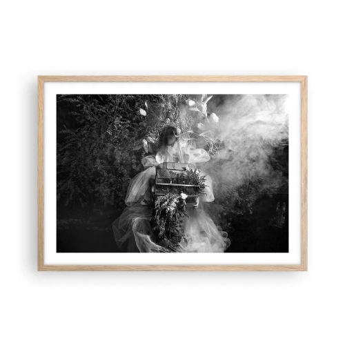 Een poster in een licht eiken lijst - Moeder zelf - Natuur - 70x50 cm