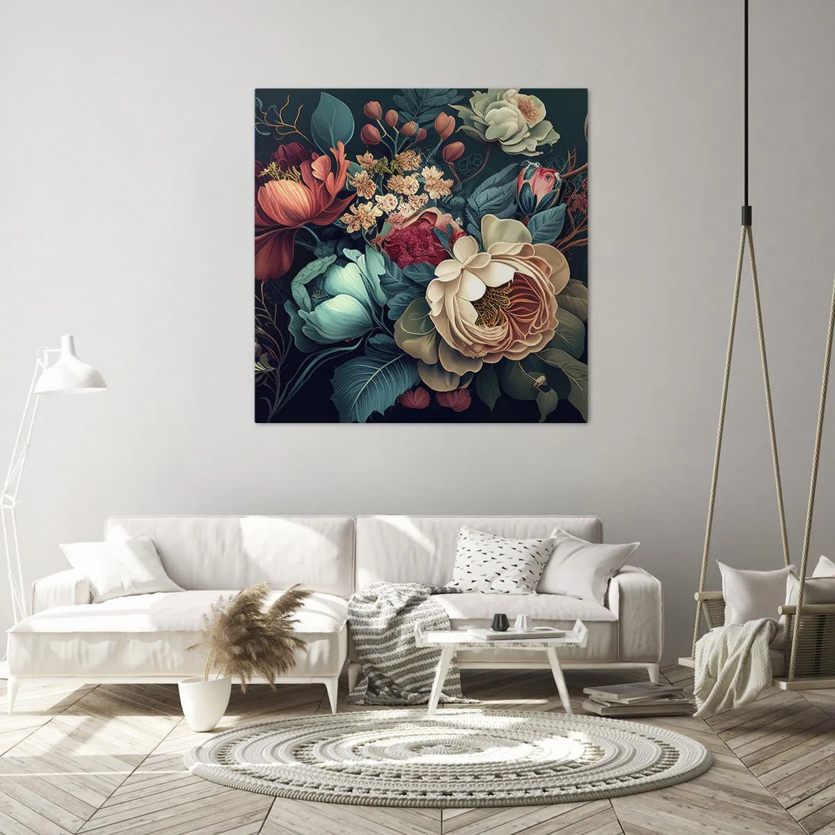 Schilderen op canvas - 19e-eeuwse charme - 70x70 cm