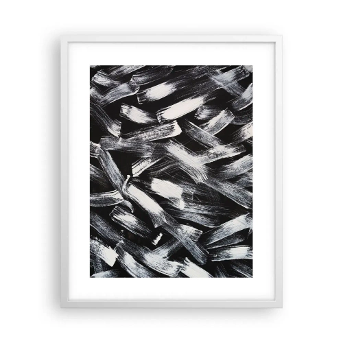 Poster in een witte lijst - Abstractie in de industriële spirit - 40x50 cm