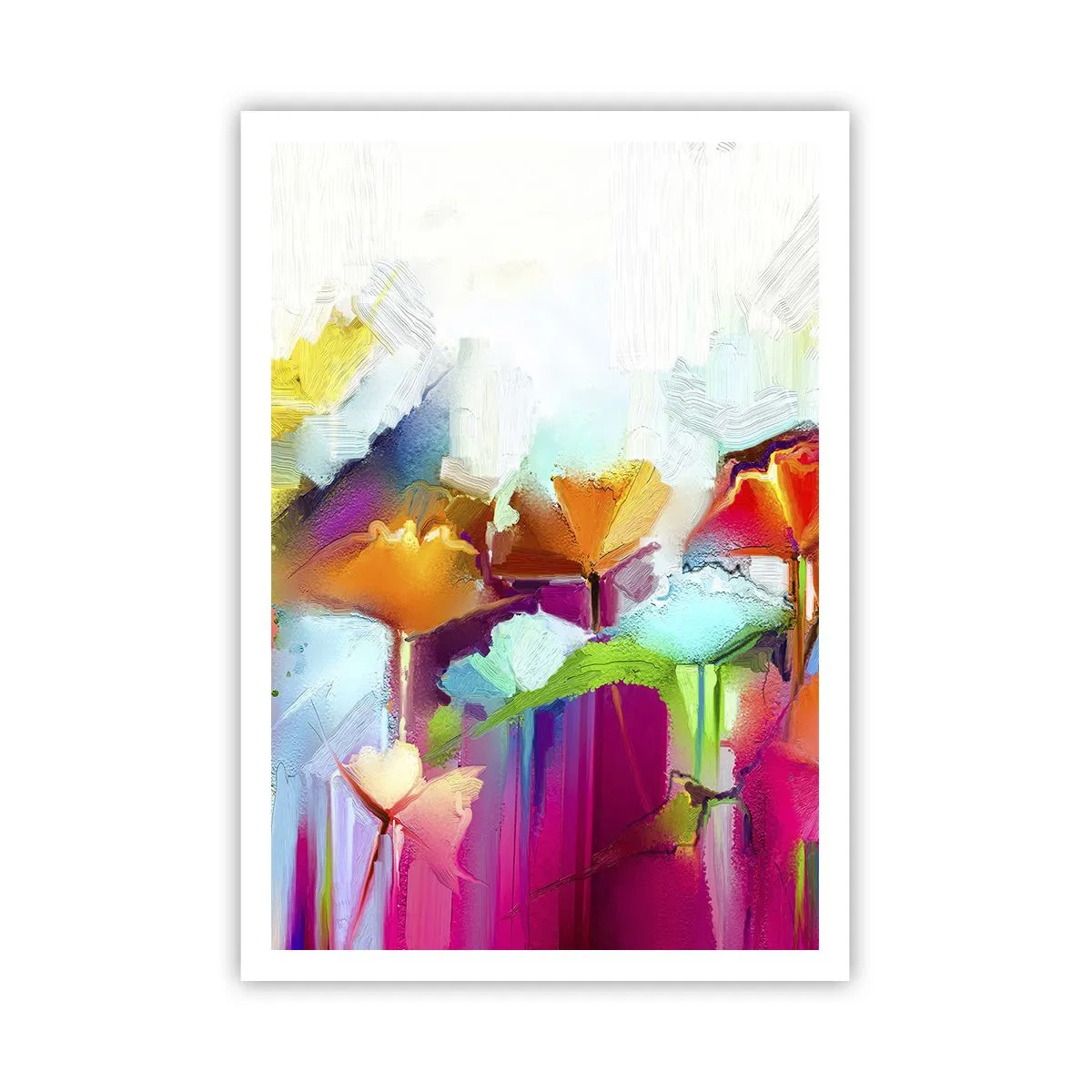 Poster - De regenboog is tot bloei gekomen - 70x100 cm