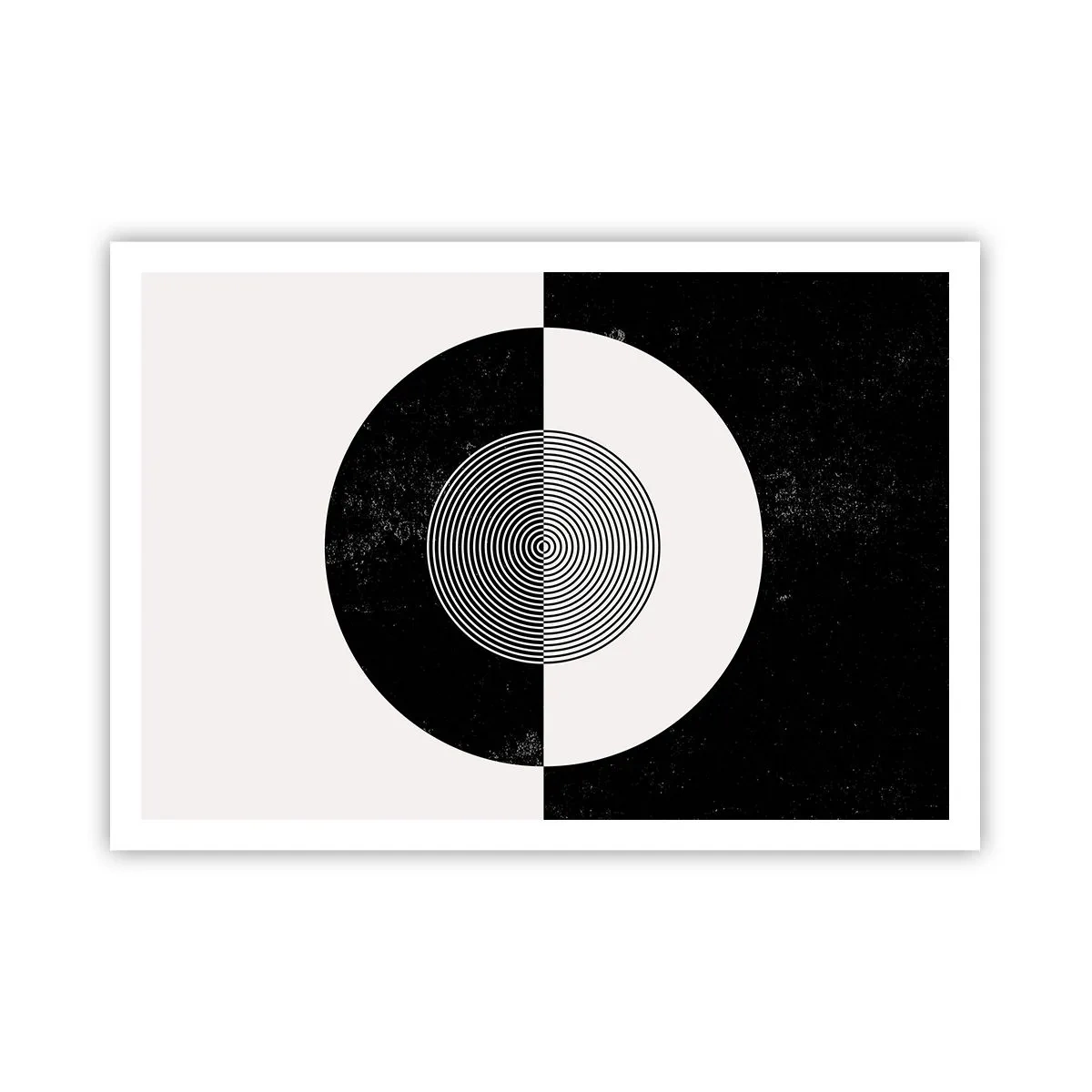 Poster - Harmonie in zwart-wit - 100x70 cm