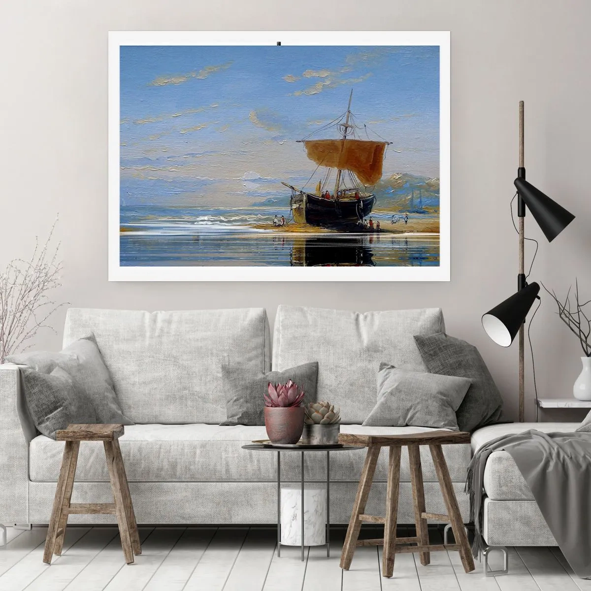 Poster - Water, bodem, lucht - 70x50 cm