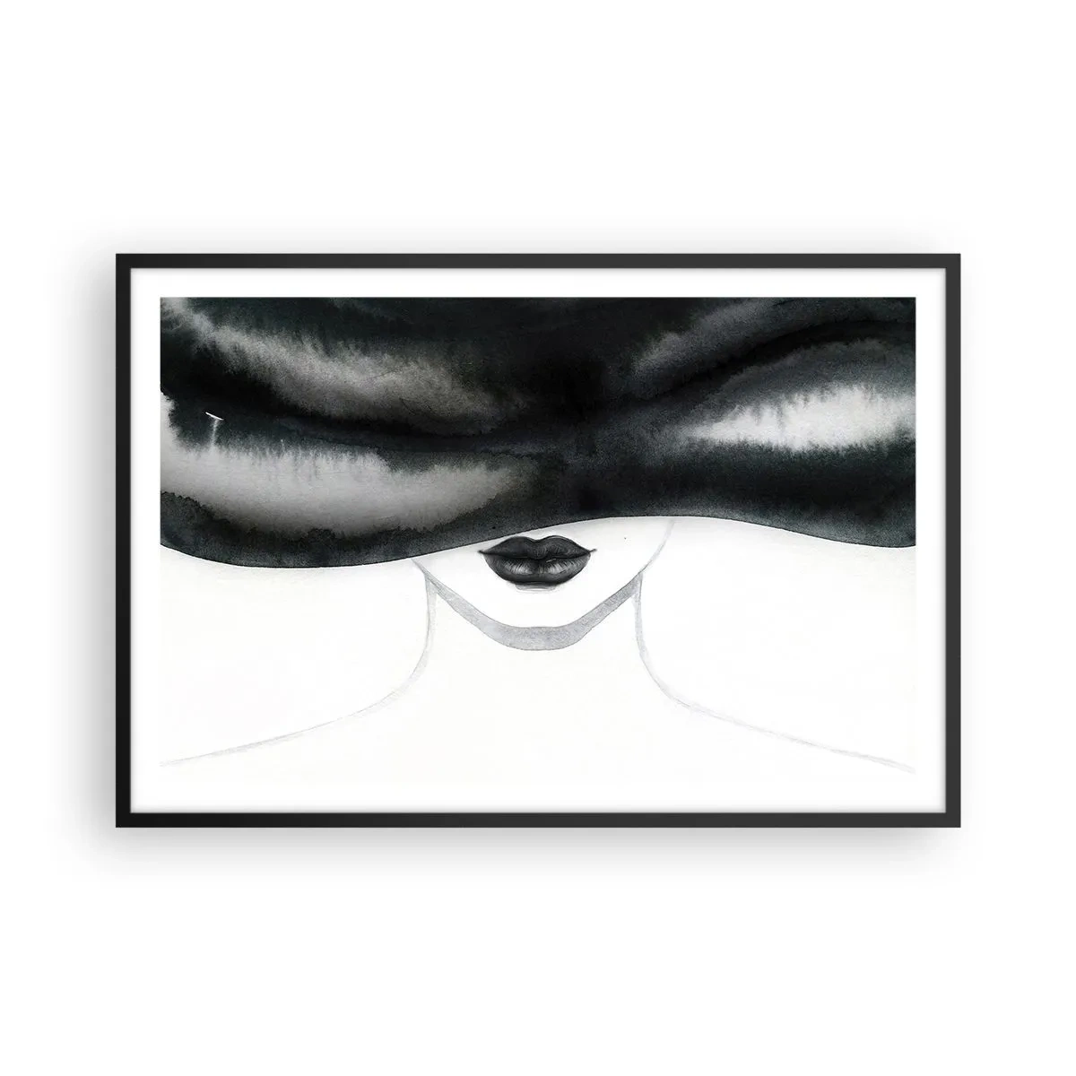 Poster in een zwarte lijst - Een sensueel mysterie - 91x61 cm