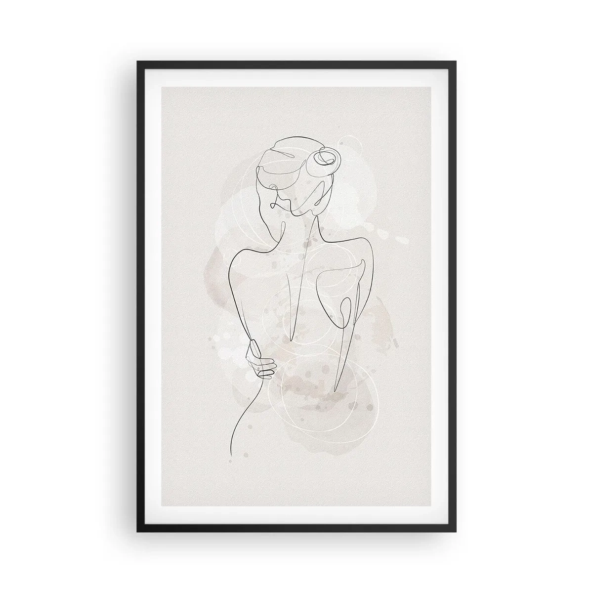 Poster in een zwarte lijst - Als een gevoelig instrument - 61x91 cm