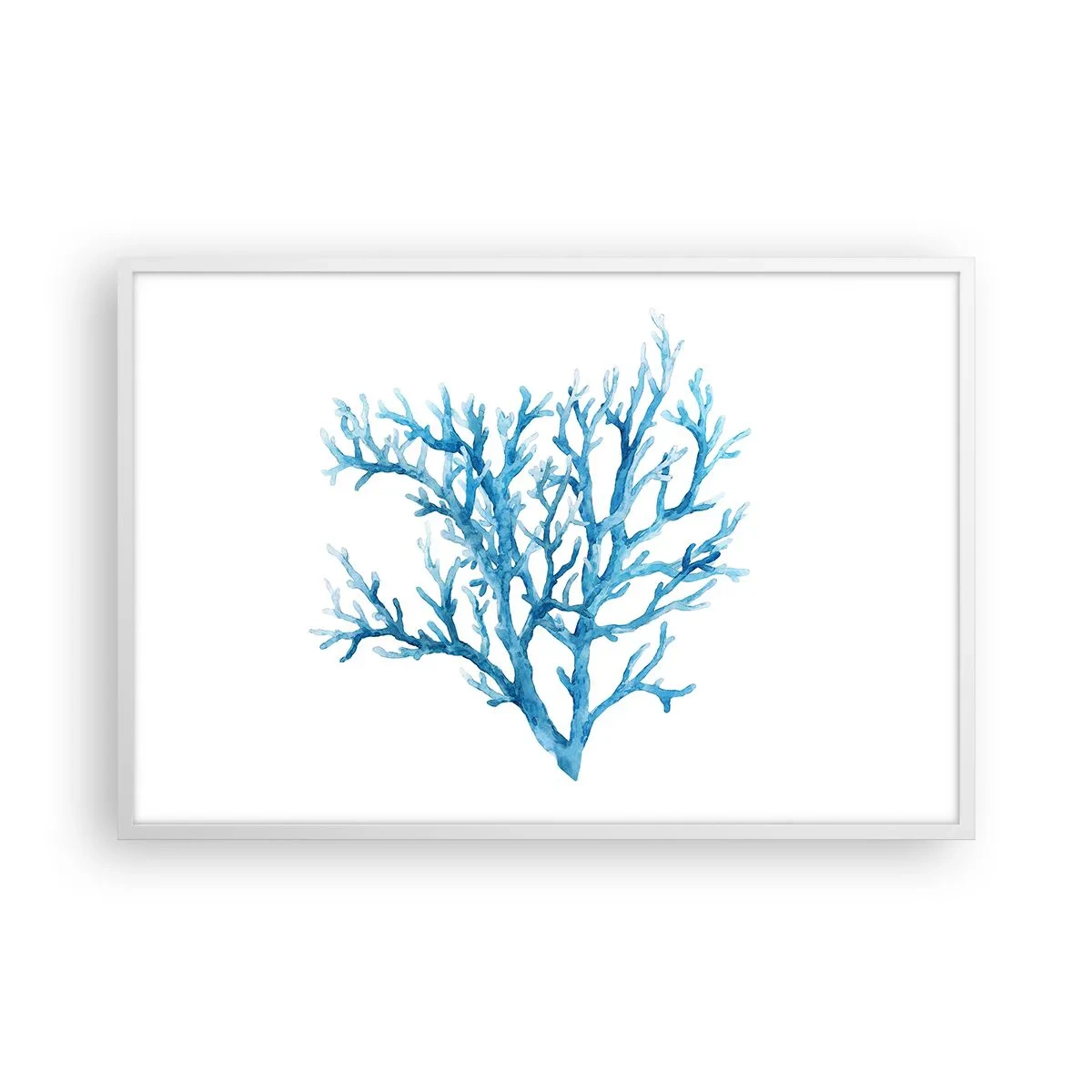 Poster in een witte lijst - Nautische filigraan - 91x61 cm