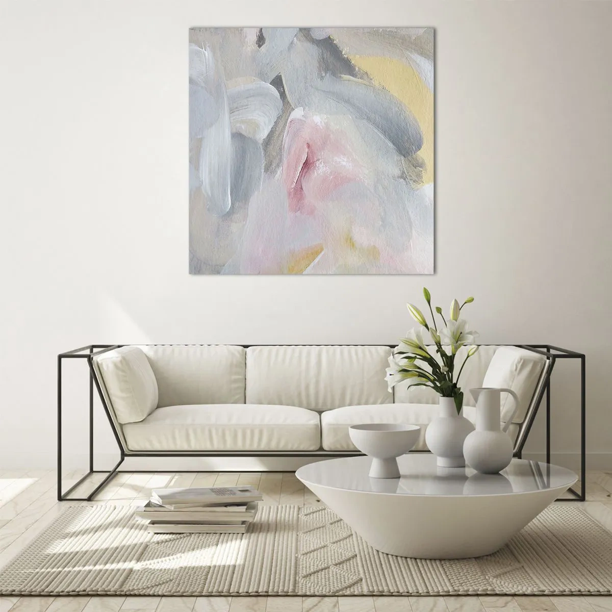 Schilderen op glas - In een pastelkleurige wereld - 50x50 cm