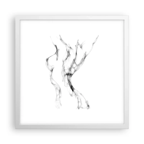 Poster in een witte lijst - Mooi en sterk - 40x40 cm