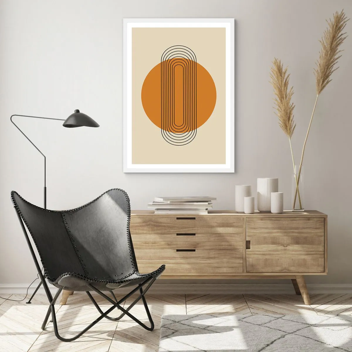 Poster in een witte lijst - Perfect plan - 50x70 cm