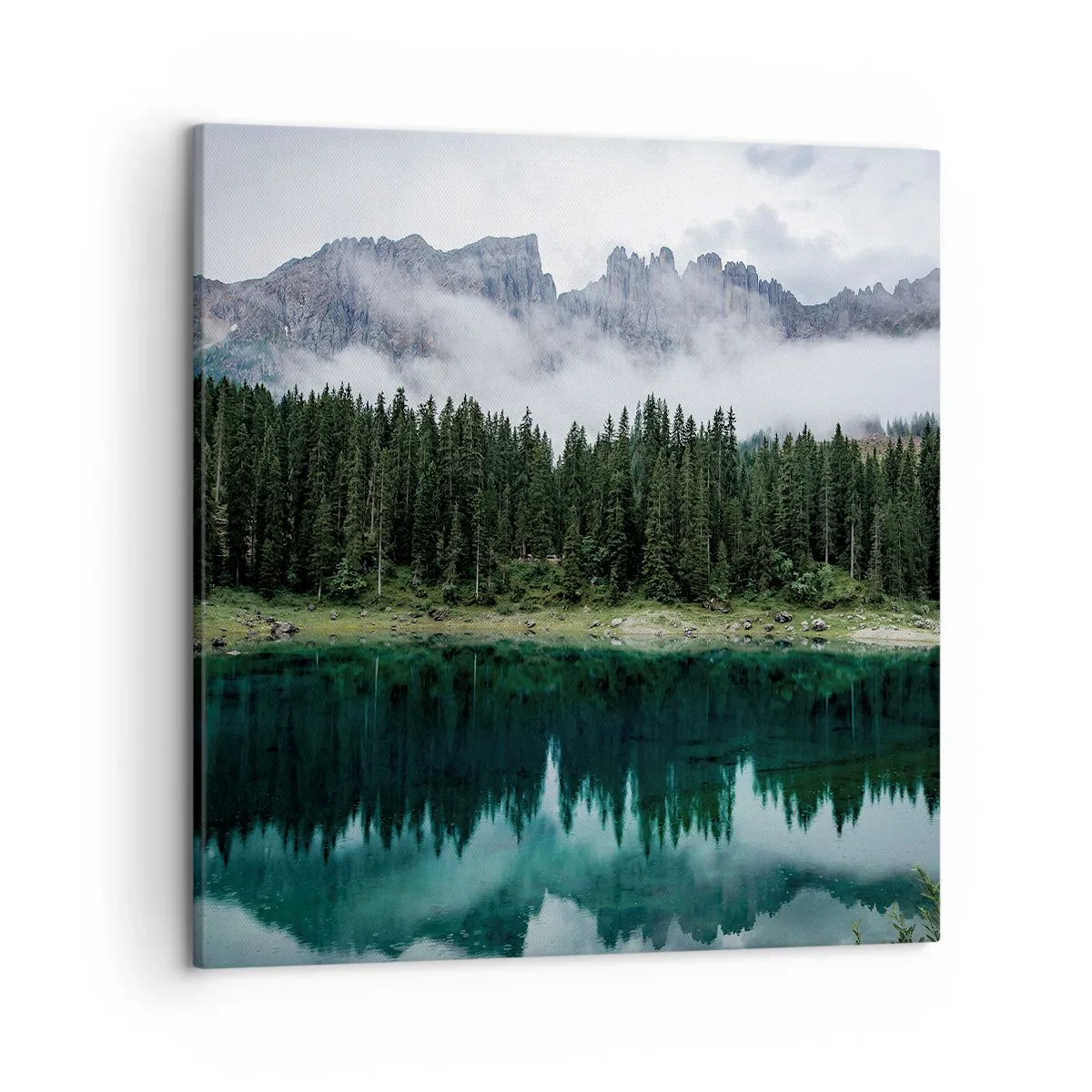 Schilderen op canvas - Stil, stil, laten we het drinkwater niet wakker maken... - 50x50 cm