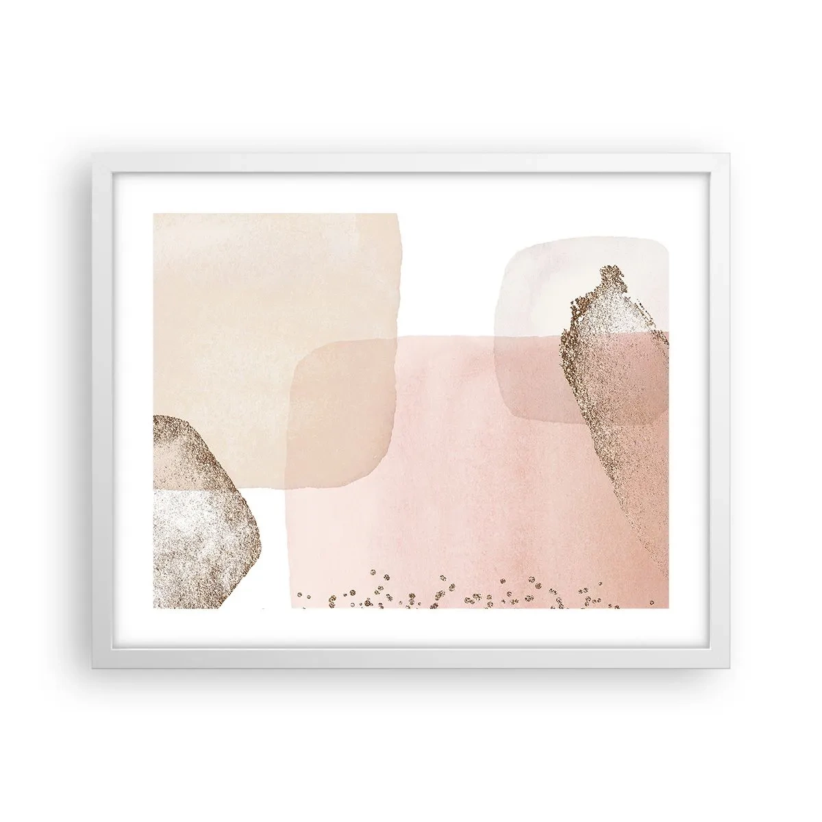 Poster in een witte lijst - Een blik door kleur - 50x40 cm